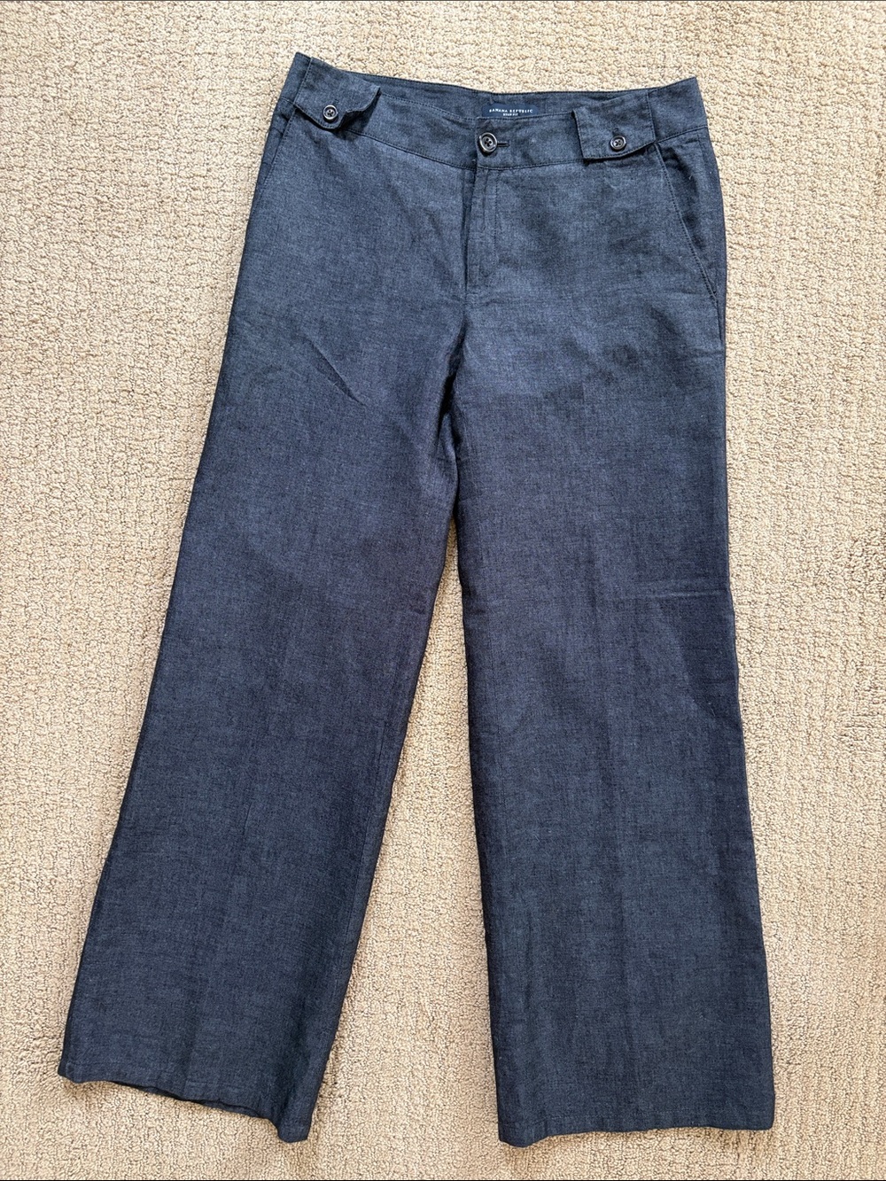 Banana Republic Linen & Cotton Flare leg Pants